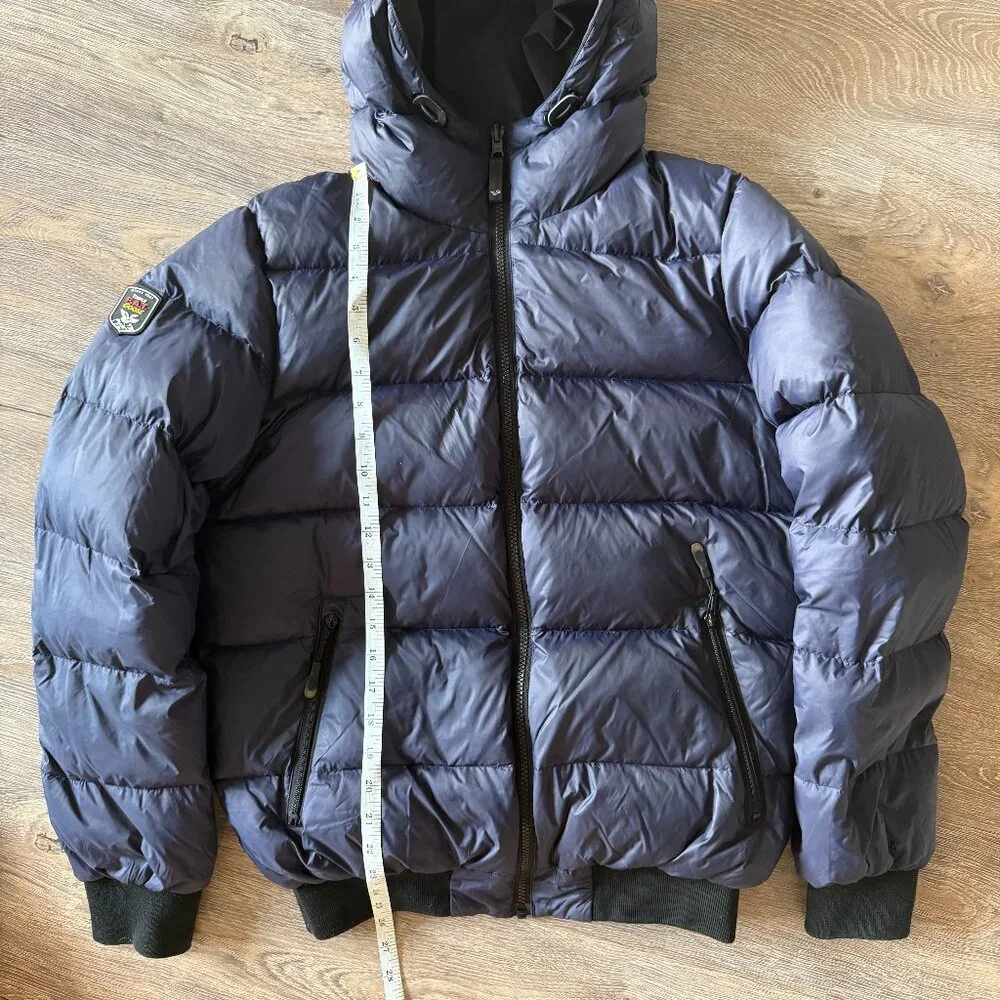 Triple Fat Goose Men's Small/Womens Medium Navy Hooded Puffer Jacket - Quilted
